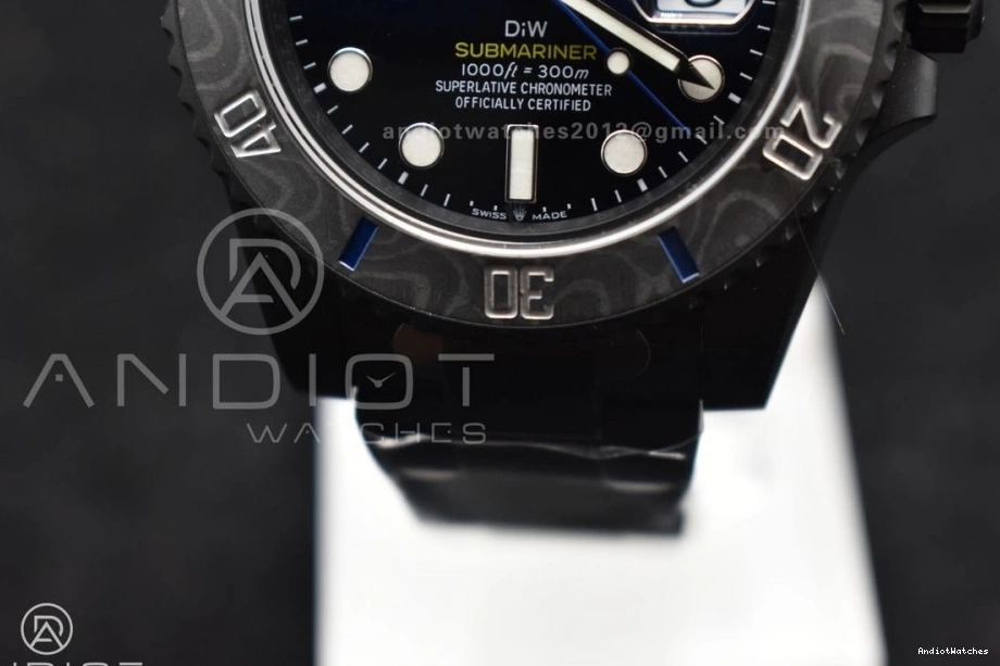 1:1 Submariner Dial DLC Bracelet VS VSF DLC DIW Blue Black Lightweight on Best 1157 Edition Sandblasted 0727